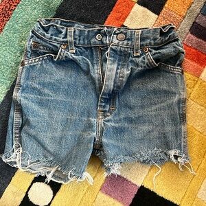 Vintage Silver Saddle cut off jean shorts — kids size 7